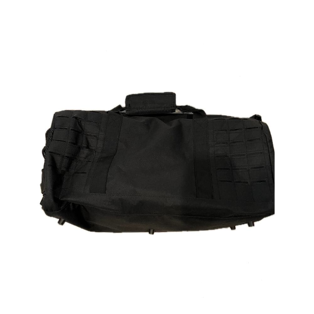 XL Tactical Canvas Black Duffel 22"x12"x10"